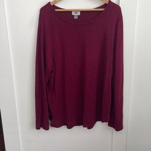 Old Navy heathered plum lightweight sweater sz XXL